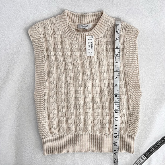 Madewell Cream Sleeveless Knit Vest - Picture 6 of 10